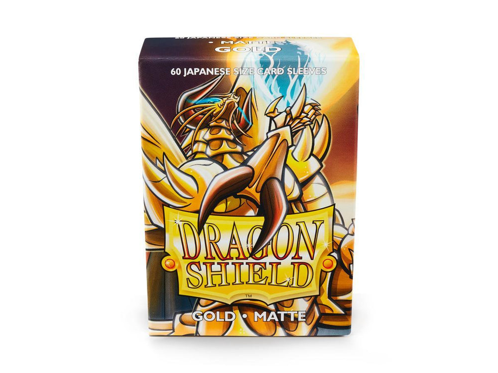 Dragon Shield Matte Sleeve - Gold ‘Pontifex’ 60ct Yu-Gi-Oh Size AT-11106