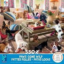 Puzzle: Paws Gone Wild "Living Room Rompers" (550 Piece)