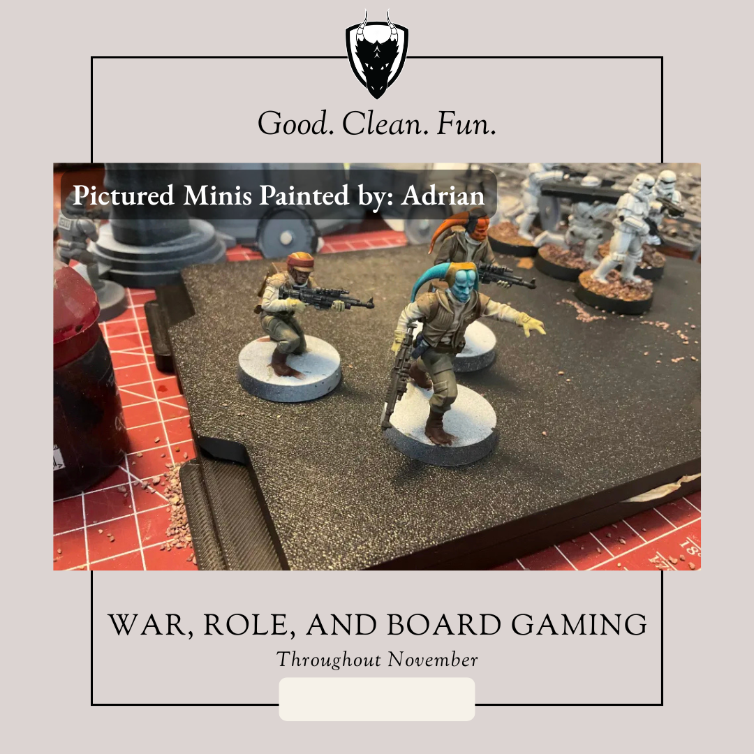 November Board, War, & Role Playing Game Events
