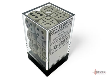 CHX 29061 World War 2 - Germany Grey/Black 12 Count 16mm D6 Dice Set