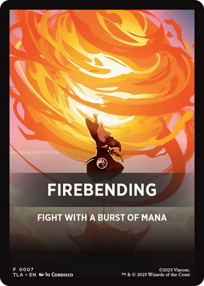 Firebending Theme Card (0007) [Avatar: The Last Airbender Tokens]