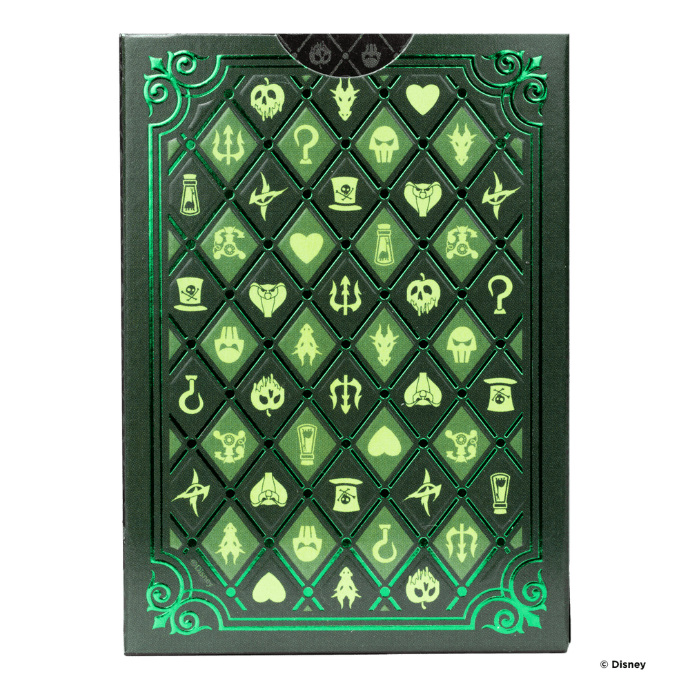 Bicycle Playing Cards: Disney Villains (Green)