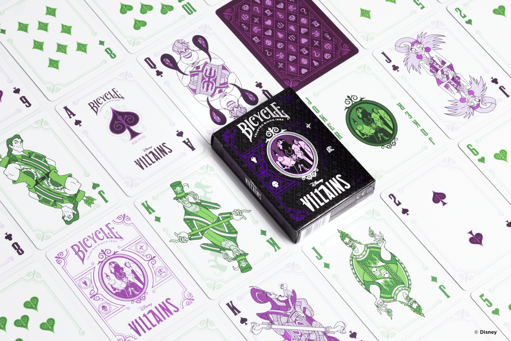 Bicycle Playing Cards: Disney Villains (Purple)