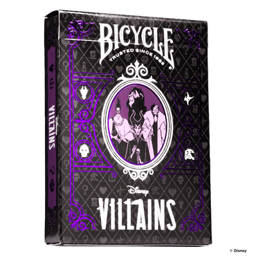 Bicycle Playing Cards: Disney Villains (Purple)