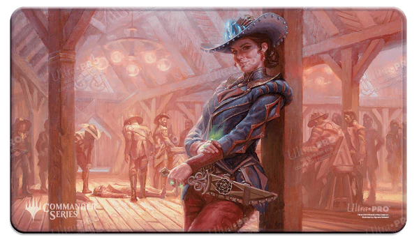 Playmat: Outlaws of Thunder Junction - Marchesa, Dealer of Death Stitched Edge