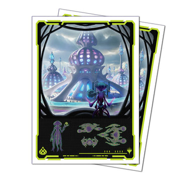 Apex Sleeves 105ct. - Edge of Eternities: Blue Mythic