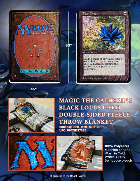 MTG Black Lotus Blanket