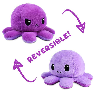 Reversible Octopus Plush: Double Purple