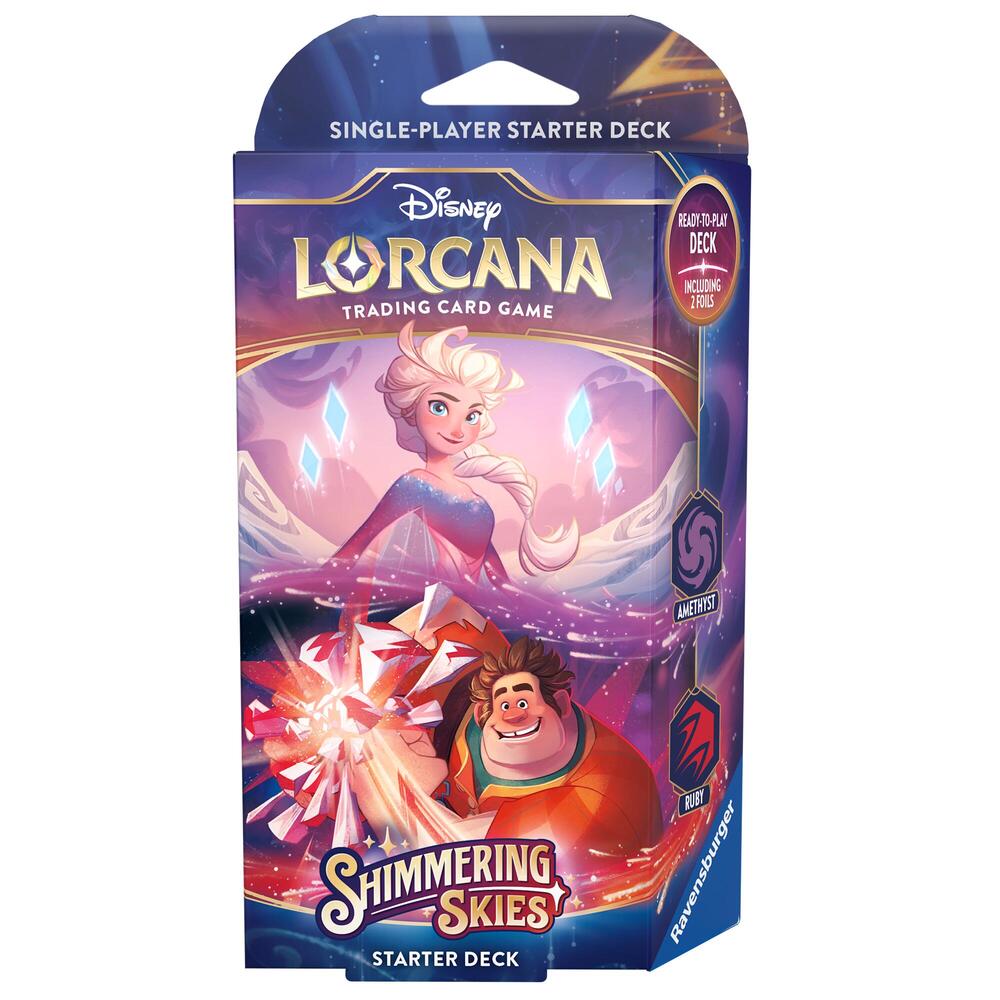 Disney Lorcana TCG: Shimmering Skies Starter Deck (Amethyst & Ruby)