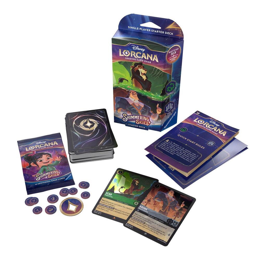 Disney Lorcana TCG: Shimmering Skies Starter Deck (Emerald & Steel)