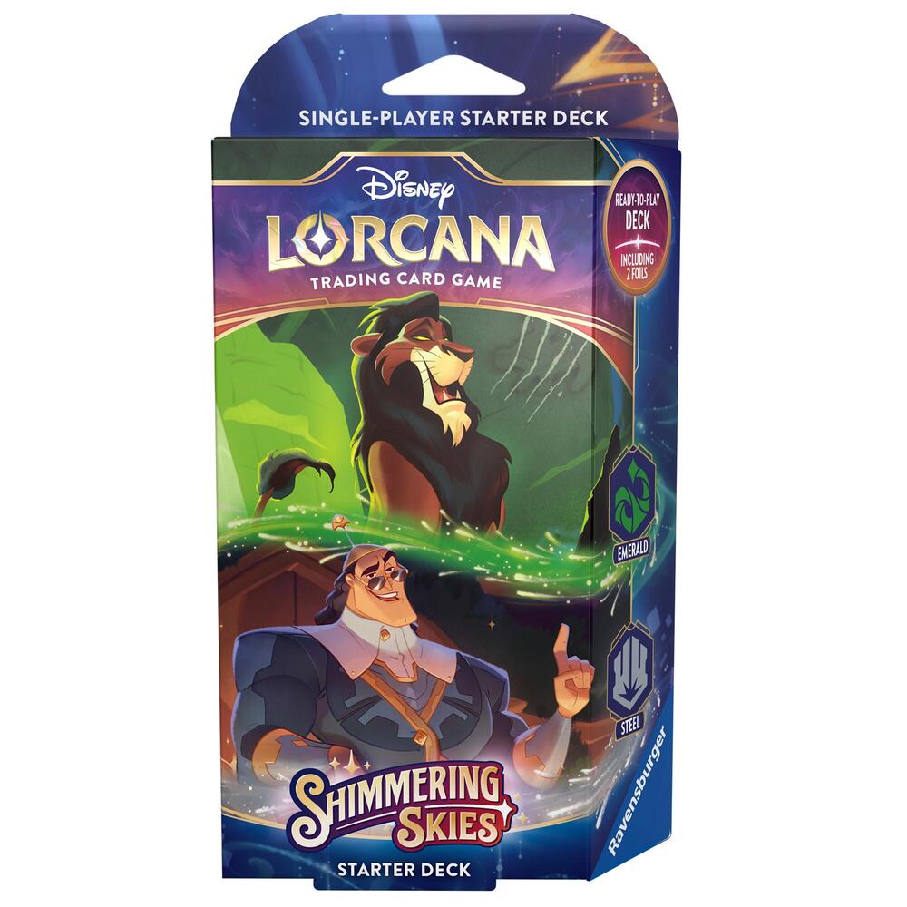 Disney Lorcana TCG: Shimmering Skies Starter Deck (Emerald & Steel)