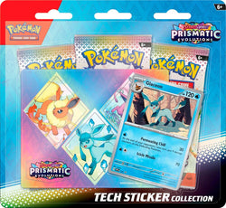 Pokemon: Prismatic Evolutions - Glaceon Tech Sticker Collection