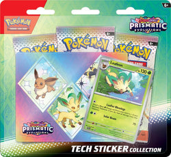 Pokemon: Prismatic Evolutions - Leafeon Tech Sticker Collection