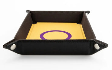 Fanroll: Velvet Dice Tray - Pride Intersex Flag