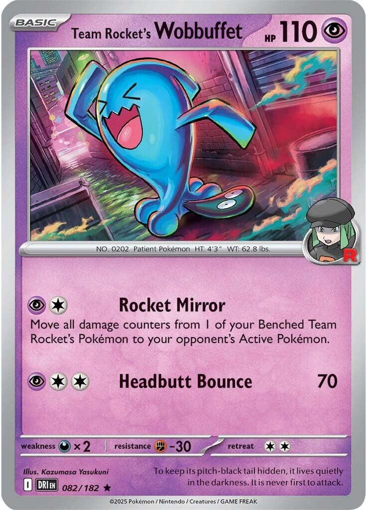 Team Rocket's Wobbuffet (082/182) [Scarlet & Violet: Destined Rivals]
