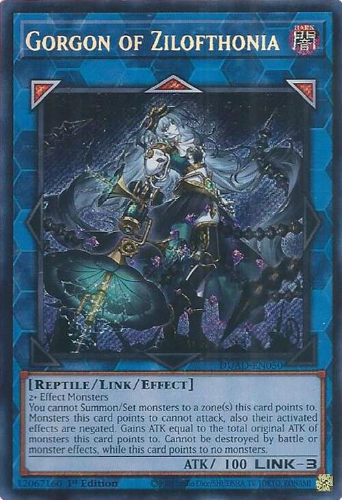 Gorgon of Zilofthonia [DUAD-EN050] Secret Rare