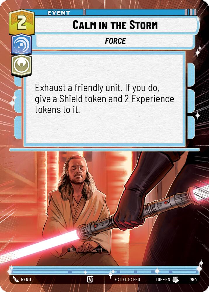 Calm in the Storm (794) (Hyperspace Foil) (794) [Legends of the Force]