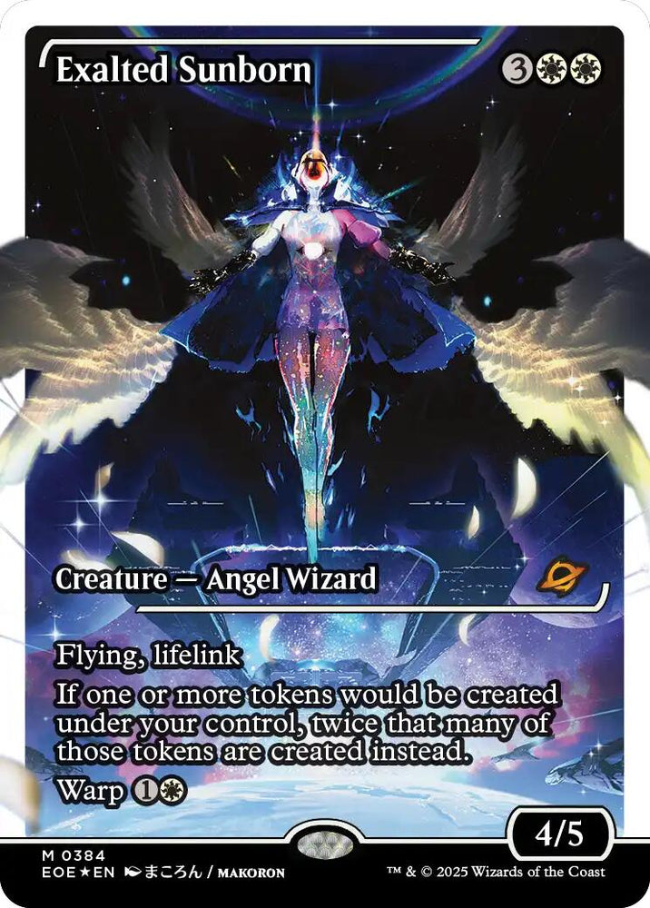 Exalted Sunborn (Showcase) (Fracture Foil) [Edge of Eternities]