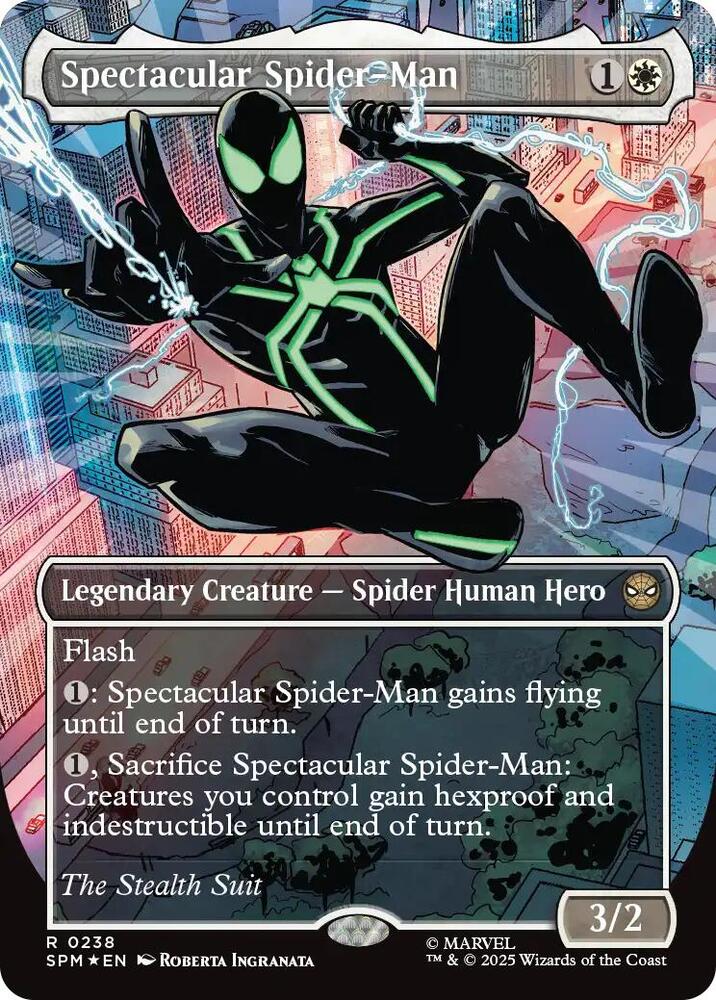 Spectacular Spider-Man (0238) (Borderless) (Textured Foil) [Marvel's Spider-Man]