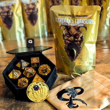 D&D Acererak's Treasure Pack Dice Sets Gold Edition