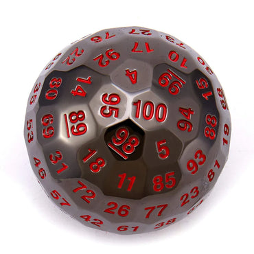 D100 Sided Dice - Titans Fist: 50mm - Blood Color