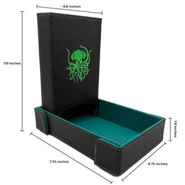 Dice Tray/Tower Bundle: Green Cthulhu