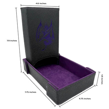 Dice Tray/Tower Bundle: Purple Dragon