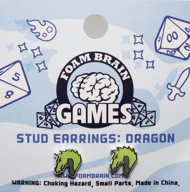 Stud Earrings - Dragon