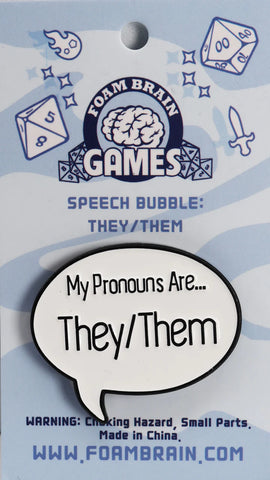 Speech Bubble Pin - They/Them