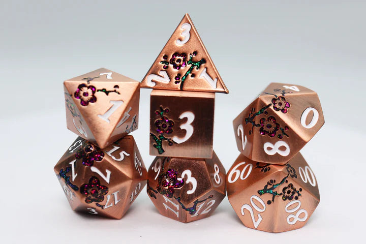 Metal RPG Set - Metallic Bouquet: Copper with Red Orchids