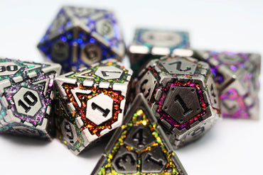 Metal RPG Set - Ornate Rainbow Frame