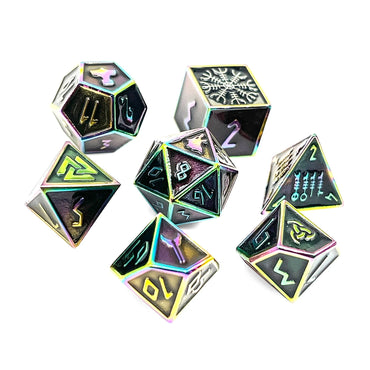 Norse Metal Dice Set - Fallen Star