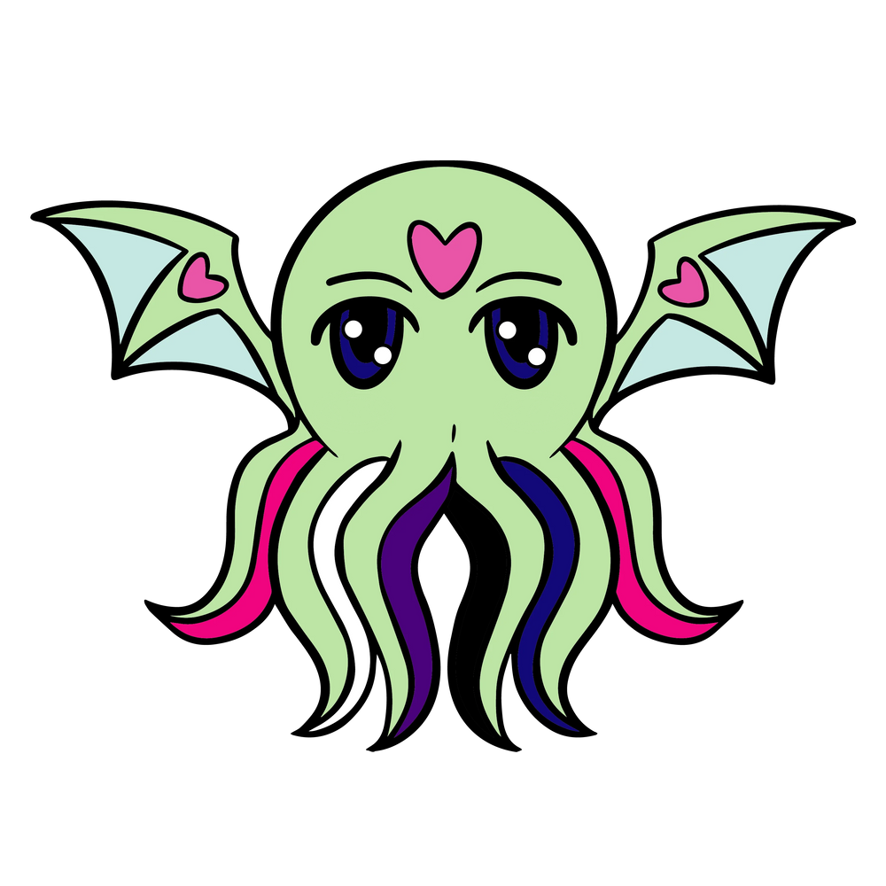 Pridethulhu Pin - Genderfluid