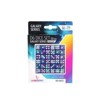 Galaxy Series - Neptune - D6 Dice Set 12 mm (36 pcs) - Gamegenic 50023