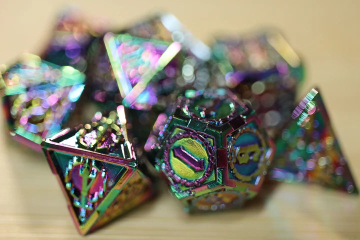 Metal RPG Set - Crossed Swords: Opal Mined Sword