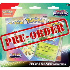 Pokemon: Prismatic Evolutions - Leafeon Tech Sticker Collection