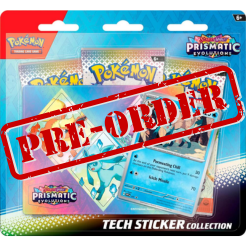 Pokemon: Prismatic Evolutions - Glaceon Tech Sticker Collection