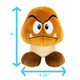 Club Mocchi- Mocchi- Super Mario™ Goomba Junior Plush Toy, 6 inch