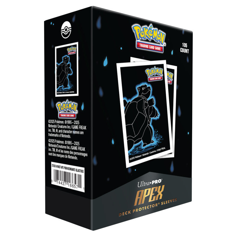 Apex Sleeves 105ct. - Neon Kanto: Blastoise