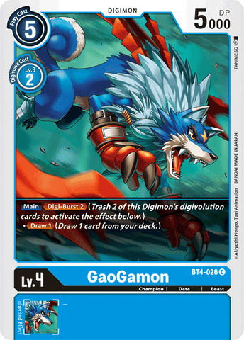 GaoGamon [BT4-026] [Great Legend]