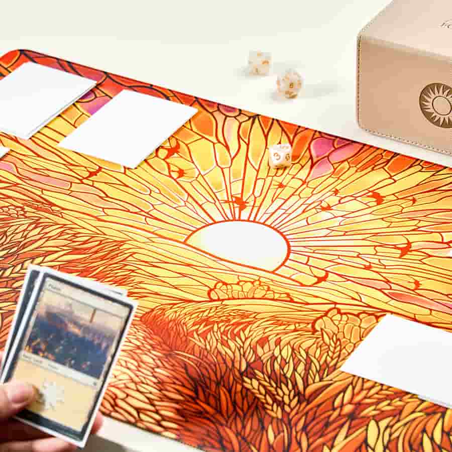 Playmat: Stained Glass Golden Plains