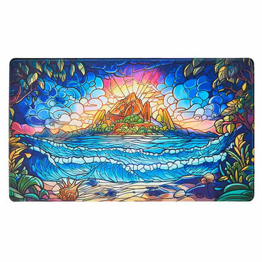 Playmat: Stained Glass Hidden Island
