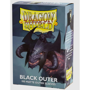 Dragon Shield Matte Sleeve - Black Outer 100ct AT-13003