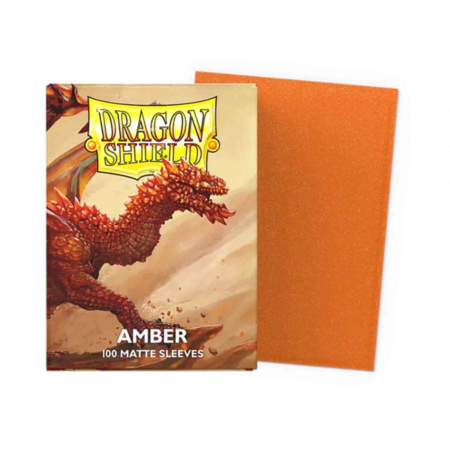 Dragon Shield Matte Sleeve - Amber 100ct AT-11059