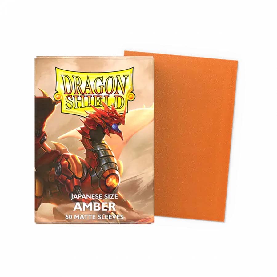 Dragon Shield Matte Sleeve - Amber 60ct Yu-Gi-Oh Size AT-11159