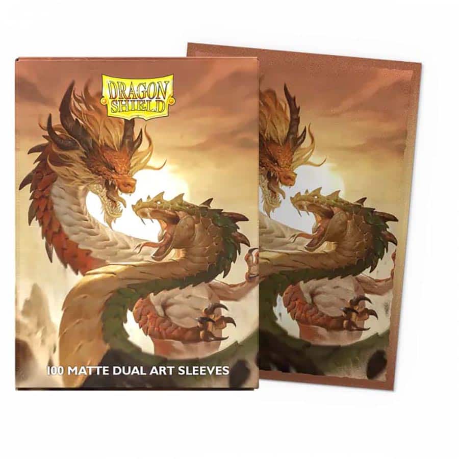 Dragon Shield Dual Matte Art Sleeve - Chinese New Year Wood Snake AT-12126