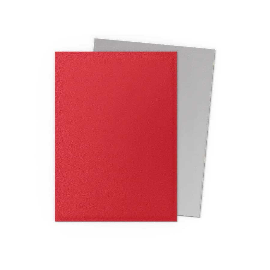 Dragon Shield Dual Matte Sleeve - Crimson and Silver 100ct AT-15072