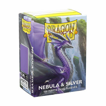 Dragon Shield Dual Matte Sleeve - Nebula and Silver 100ct AT-15075