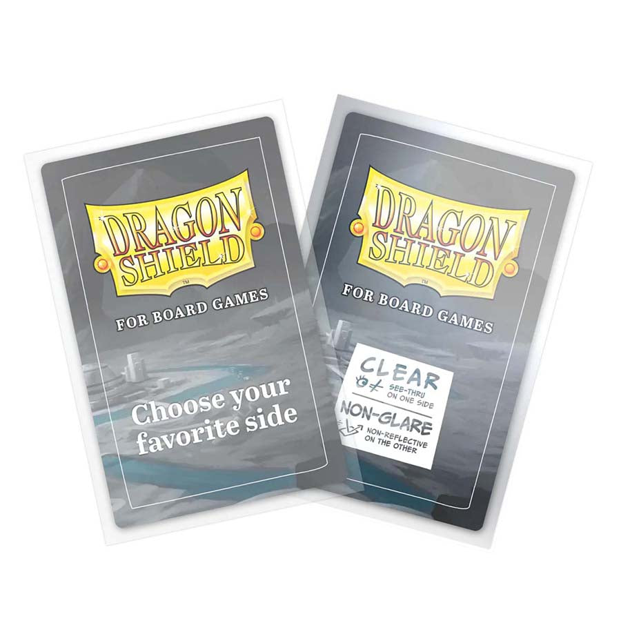 Dragon Shield Board Game Sleeves - Clear Nonglare American Standard