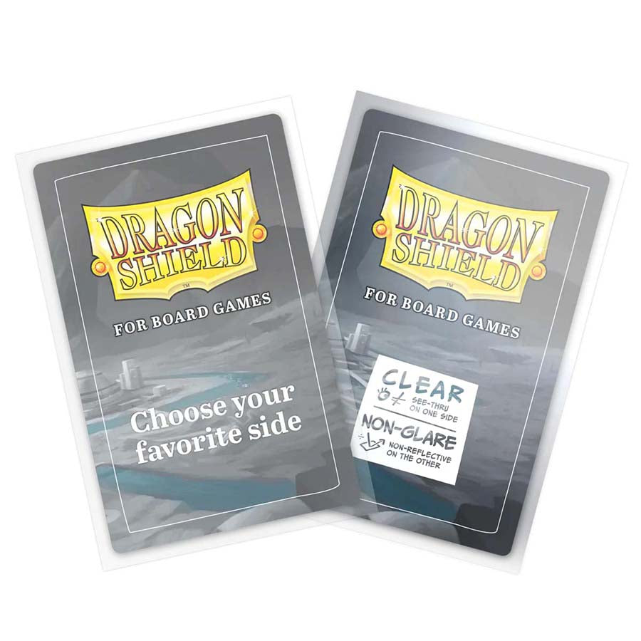 Dragon Shield Board Game Sleeves - Clear Nonglare European Standard